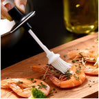 Kitchen Condiment Jar With Brush