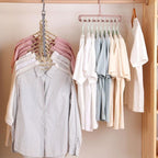 (Pack of 6) Adjustable Multipurpose Plastic Hangers