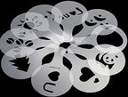 Pack Of 32 Coffee Decorating Stencils, Create Professional Designs