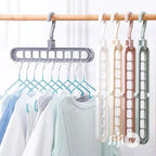 (Pack of 6) Adjustable Multipurpose Plastic Hangers