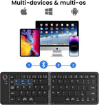 Ultra-Slim Portable Foldable Bluetooth Keyboard