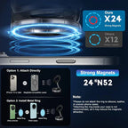 360° Magnetic Car Phone Holder – Strong Grip Mount (Free Delivery)