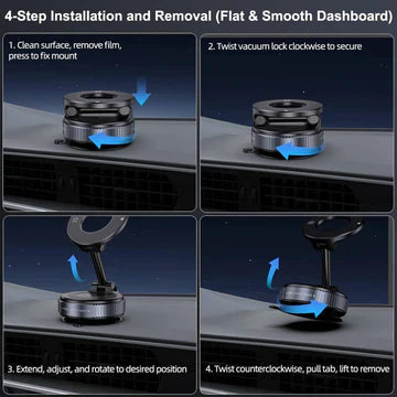360° Magnetic Car Phone Holder – Strong Grip Mount (Free Delivery)