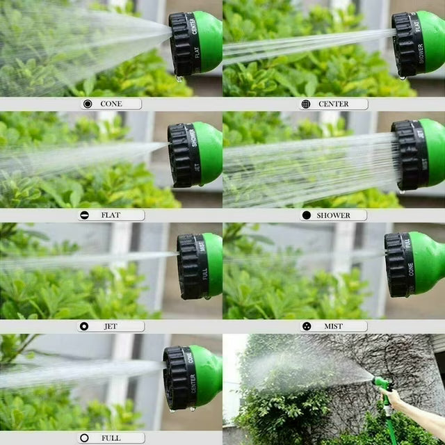 Expandable Magic Garden Hose Pipe with Spray Gun – Flexible, Leak-Proof, Multiple Spray