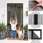 (Free Deliverey) Mosquito Door Net Mesh Screen – Magnetic Hands Free Closer