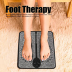 Rechargeable Portable EMS Electric Foot Massage Pad Feet Simulator
