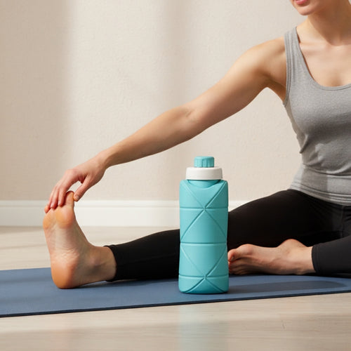 (Free Delivery) Foldable Silicone Water Bottle 600ML