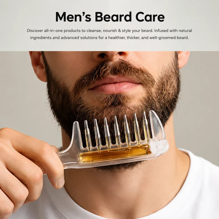 |FREE DELIVERY| Transparent Essential Oil Applicator & Scalp Massager Comb