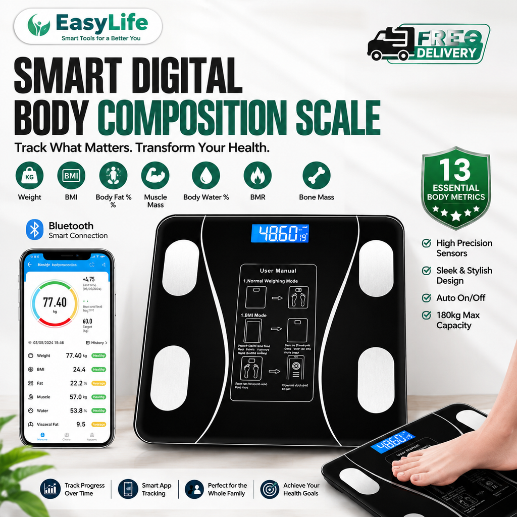 Free Delivery | Smart Digital Body Composition Scale