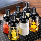 Kitchen Condiment Jar With Brush