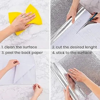 Aluminium Foil Sheet Kitchen Waterproof Self-Adhesive