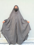 Full Coverage Printed Namaz Chadar with Sleeves-Full Length