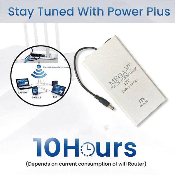 12W WiFi Router Power Bank – Stay Connected Anywhere