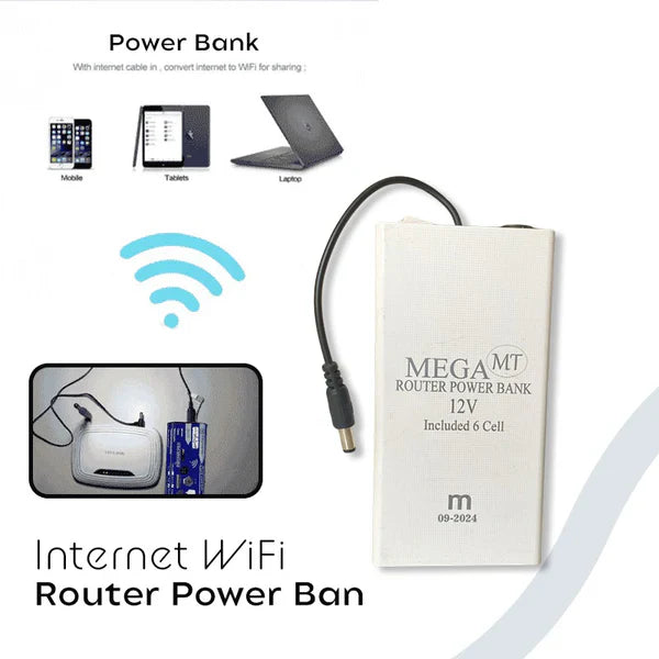 12W WiFi Router Power Bank – Stay Connected Anywhere