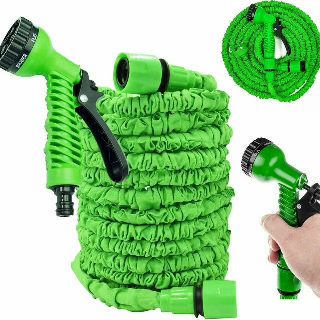 Expandable Magic Garden Hose Pipe with Spray Gun – Flexible, Leak-Proof, Multiple Spray