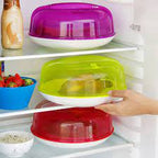 Dustproof Microwave Oven Dish Plate Steam Splash proof Cover Food