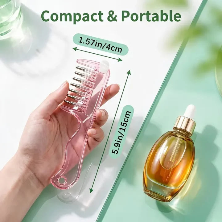 |FREE DELIVERY| Transparent Essential Oil Applicator & Scalp Massager Comb