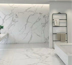Self Adhesive Black / White Marble Sheet for Kitchen